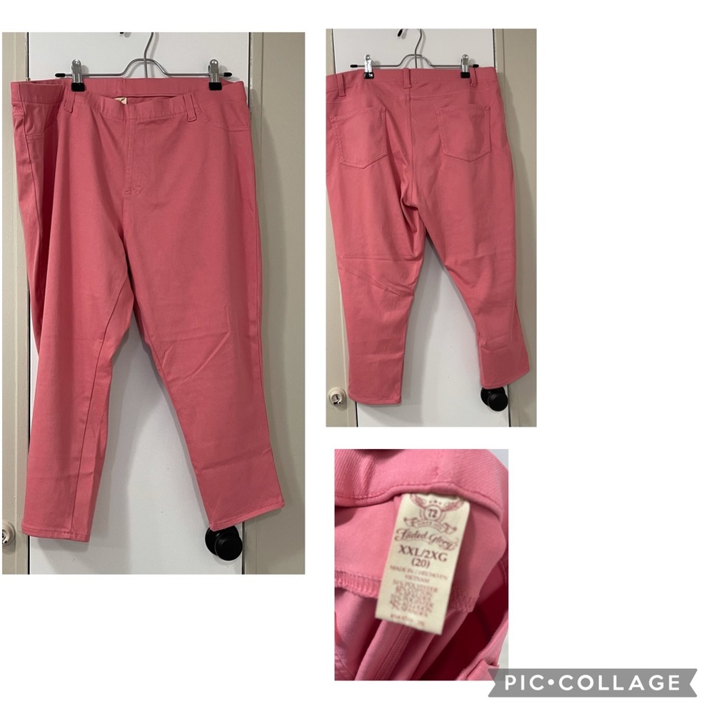 Coral Capri pants - sz 20 XXL